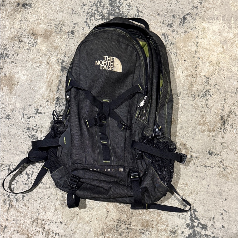 The North Face Gray and Black Backpack